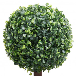 Planta artificial buxo em forma de esfera com vaso 118 cm verde H