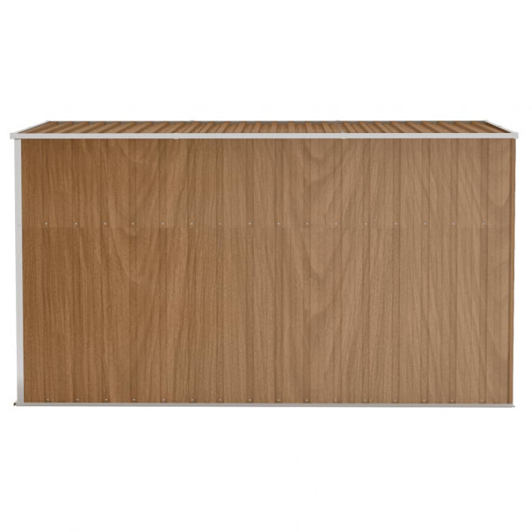 Abrigo suspenso p/ jardim 118x288x178 cm aço galvaniz. castanho M 4