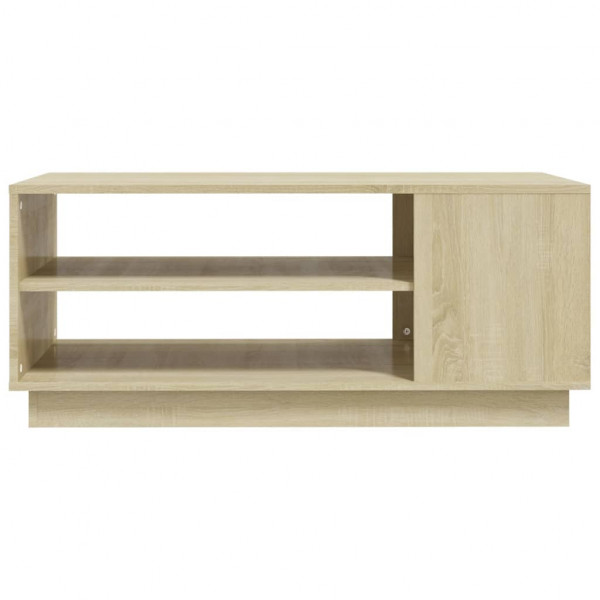 Mesa de centro madera de ingeniería roble Sonoma 102x55x43 cm M 5