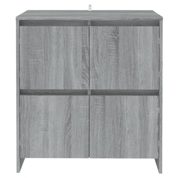 Aparadores 2 uds madera de ingeniería gris Sonoma 70x41x75 cm M 3