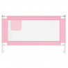Barra de segurança p/ cama infantil tecido 140x25 cm rosa 3