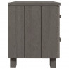 Mesa de cabeceira HAMAR 40x35x44.5 cm pinho maciço cinza-claro 5