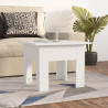 Mesa de centro madera contrachapada blanco 55x55x42 cm 1