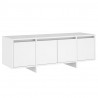 Mueble para TV madera contrachapada blanco 120x30x40.5 cm 2