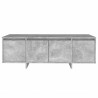 Mueble de TV madera contrachapada gris hormigón 120x30x40.5 cm 5