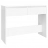 Mesa consola 100x35x76.5 cm derivados de madeira branco 2