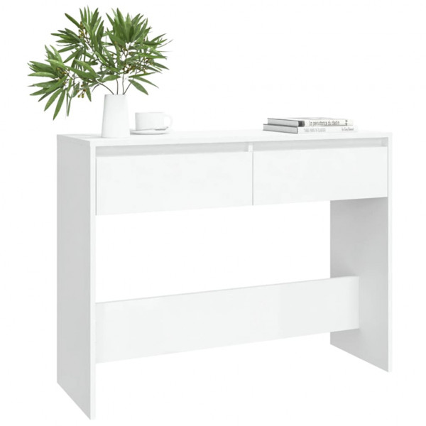 Mesa consola 100x35x76.5 cm derivados de madeira branco M 3