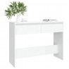 Mesa consola 100x35x76.5 cm derivados de madeira branco 3