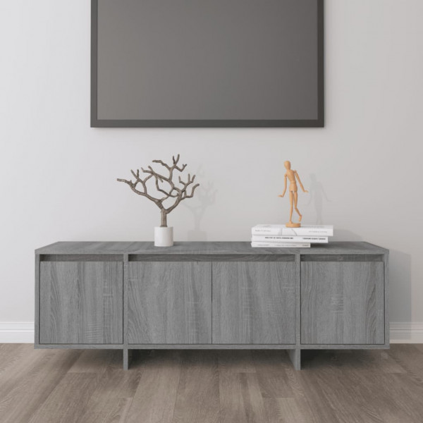 Mueble de TV madera contrachapada gris Sonoma 120x30x40.5 cm D