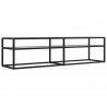 Mueble para TV vidrio templado transparente 160x40x40.5 cm 2