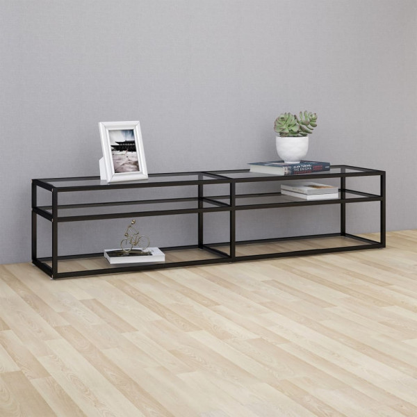 Mueble para TV vidrio templado transparente 180x40x40.5 cm D