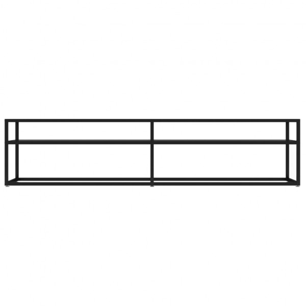 Mueble para TV vidrio templado negro 180x40x40.5 cm M 3