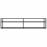 Mueble para TV vidrio templado negro 180x40x40.5 cm 3