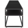 Mueble para TV vidrio templado negro 180x40x40.5 cm 4