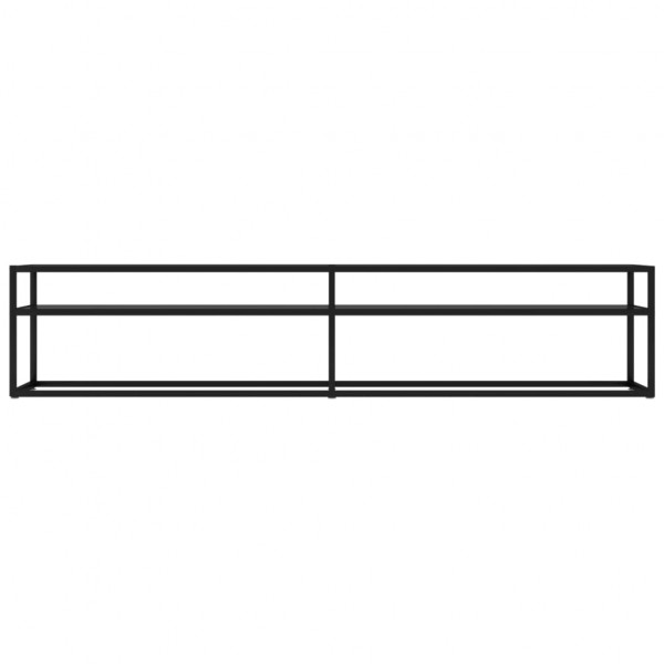 Mueble para TV vidrio templado negro 200x40x40.5 cm M 3