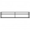 Mueble para TV vidrio templado negro 200x40x40.5 cm 3