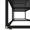 Mueble para TV vidrio templado negro 200x40x40.5 cm 5