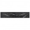 Mueble de TV vidrio templado color mármol negro 200x40x40.5 cm 5