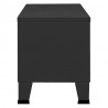 Mueble de TV industrial metal negro 105x35x42 cm 4