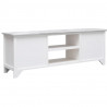 Mueble para TV madera de paulownia blanco y gris 108x30x40 cm 3