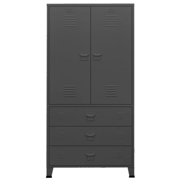 Roupeiro industrial 90x50x180 cm metal antracite M 3