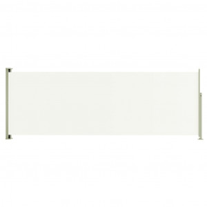 Toldo lateral retrátil para pátio 220x600 cm cor creme H