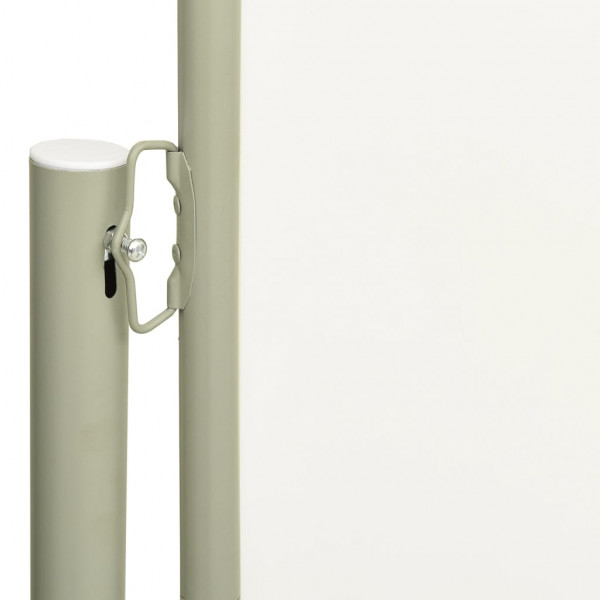 Toldo lateral retráctil para patio crema 220x600 cm M 3