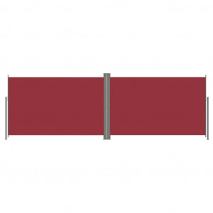 Toldo lateral retráctil rojo 220x600 cm H