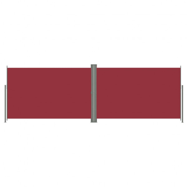 Toldo lateral retráctil rojo 220x600 cm M 2