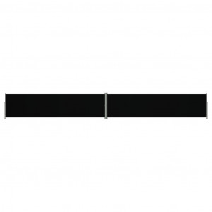 Toldo lateral retráctil negro 160x1200 cm H