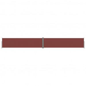 Toldo lateral retráctil marrón 160x1200 cm H