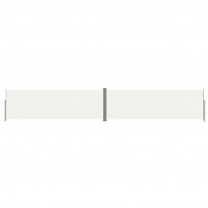 Toldo lateral retráctil crema 200x1200 cm H