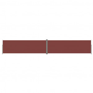 Toldo lateral retráctil marrón 200x1200 cm H