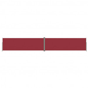 Toldo lateral retráctil rojo 200x1200 cm H