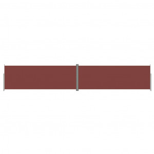 Toldo lateral retráctil marrón 220x1200 cm H