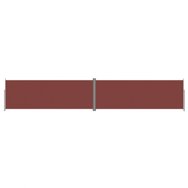 Toldo lateral retrátil 220x1200 cm castanho M 2