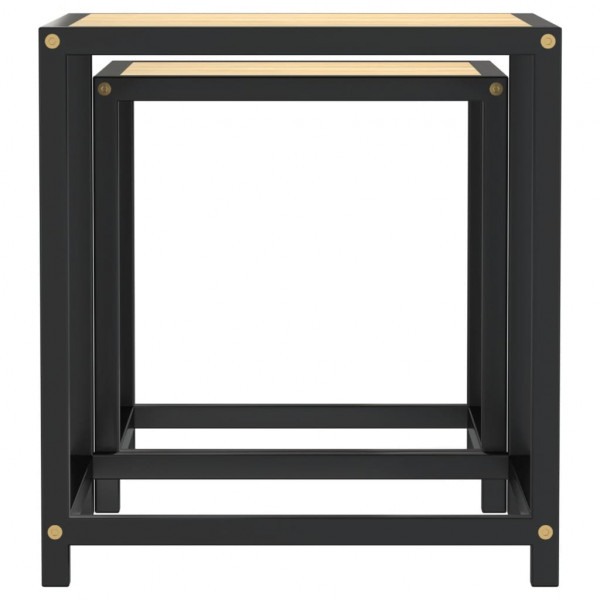 Mesas de centro 2 unidades MDF de carvalho Sonoma M 4