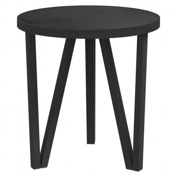 Mesa de centro Ø35 cm MDF preto M 2