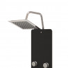 Coluna de duche vidro 25x47.5x130 cm preto 3