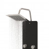 Coluna de duche vidro 25x47.5x130 cm preto 4