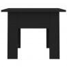 Mesa de centro 55x55x42cm derivados de madeira preto 5