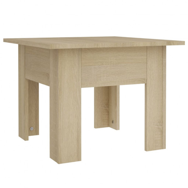 Mesa de centro madera de ingeniería roble Sonoma 55x55x42 cm M 2
