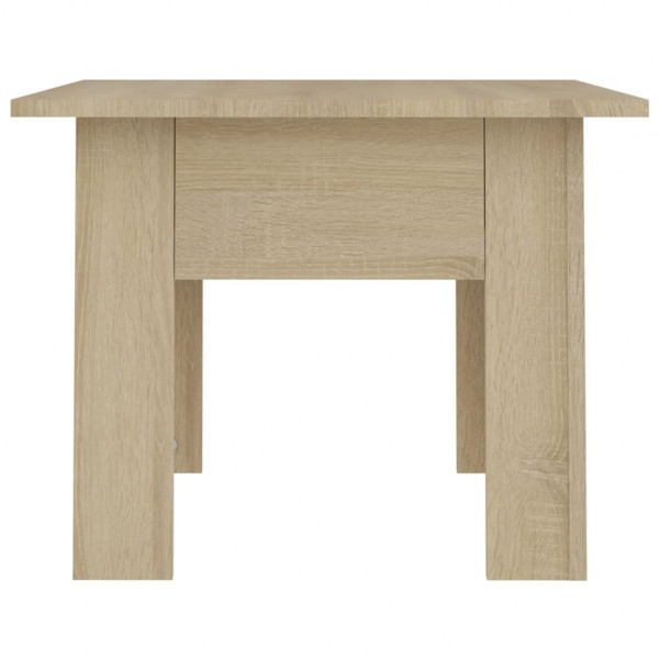 Mesa de centro madera de ingeniería roble Sonoma 55x55x42 cm M 5