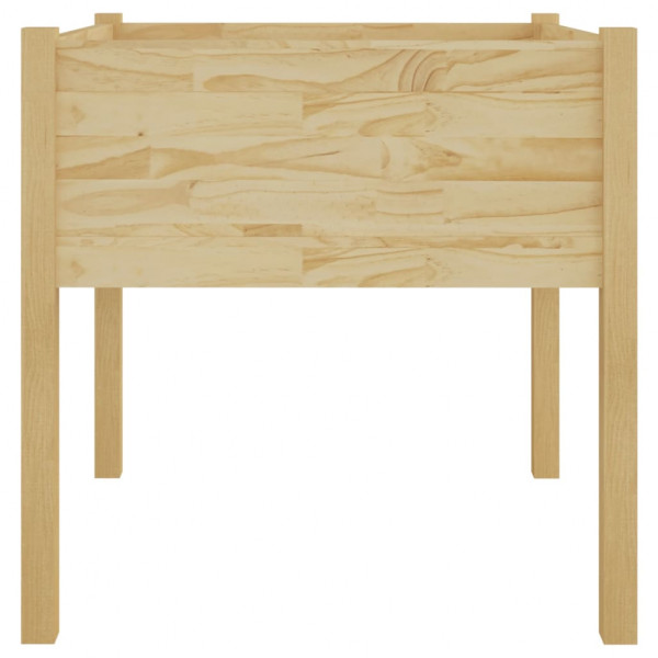 Jardinera de madera maciza de pino 70x70x70 cm M 4