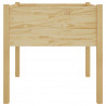 Jardinera de madera maciza de pino 70x70x70 cm 4