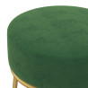 Hocker redondo verde terciopelo 4