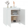 Aparador de madera contrachapada blanco 70x41x75 cm 5