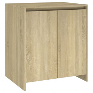 Aparador de madera contrachapada roble Sonoma 70x41x75 cm H