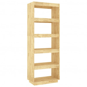 Estantería/divisor de espacios madera maciza pino 60x35x167 cm H