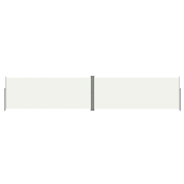 Toldo lateral retráctil crema 200x1000 cm M 2